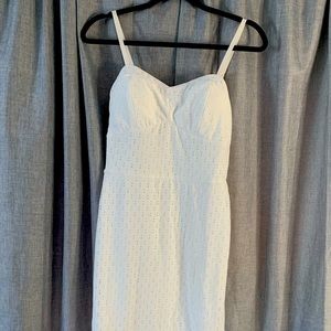 Francesca’s White Spaghetti Strap Sundress